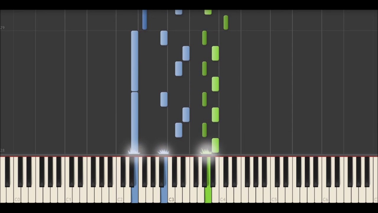 Yann Tiersen - La Longue Route (Synthesia Tutorial)