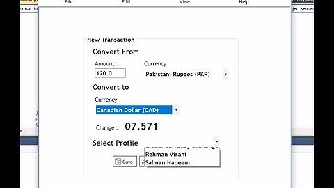 Currency Exchange Application - C# VS 2010
