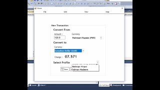 Currency Exchange Application - C# VS 2010