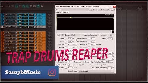 How To Make Trap Drum Beats In Reaper Using Reasamplomatic5000 Reaper Tutorial