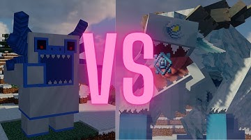 ALMA YETI vs FROSTMAW (twilight forest vs mowzie`s mobs) mob battle minecraft