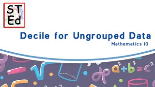 Math 10, Decile for Ungrouped Data