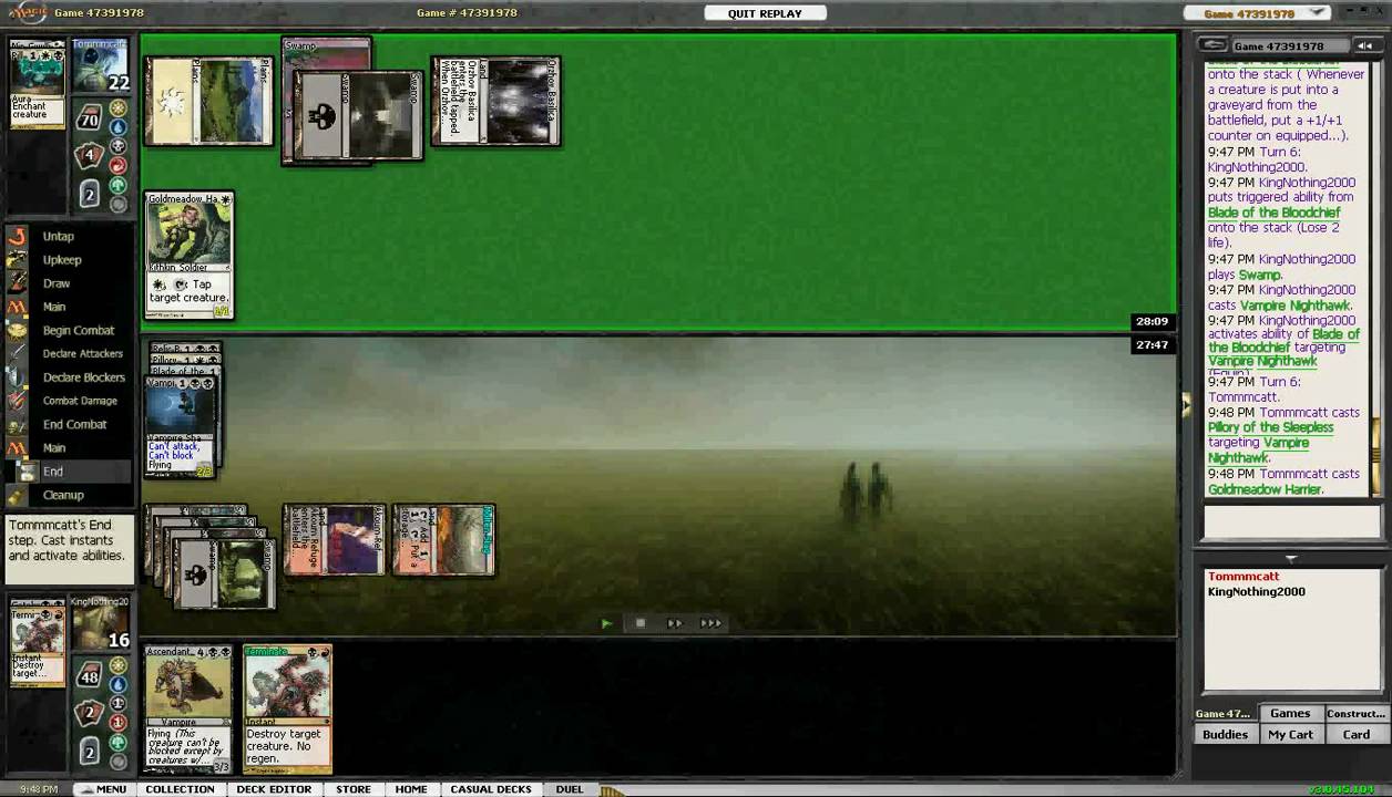 My Magic the Gathering Games Race against life