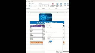 ADVANCE CREATE FILTER OR USE &amp; FUNCTION IN EXCEL #shortvideo # @AICOMPU.IN