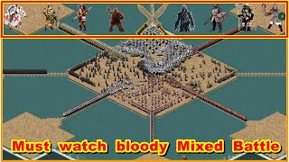 Stronghold Crusader all troops mix battle #strongholdcrusader #youtube #historicalgamer