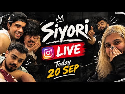 Siroyi today INSTAGRAM LIVE With All Brother 20 SEP