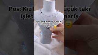 Fazla masrafa gerek yok bence 🙂 #kolye #hediye #diy #jewelry #necklace