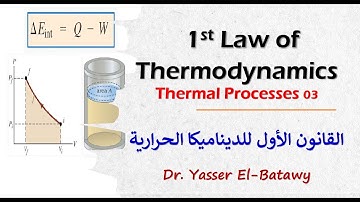 Thermal Processes 03-  First law of Thermodynamics - القانون الأول للديناميكا الحرارية