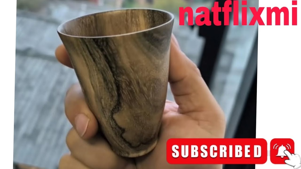 Japanese Woodturning ASMR: Crafting a Beautiful Sake Cup