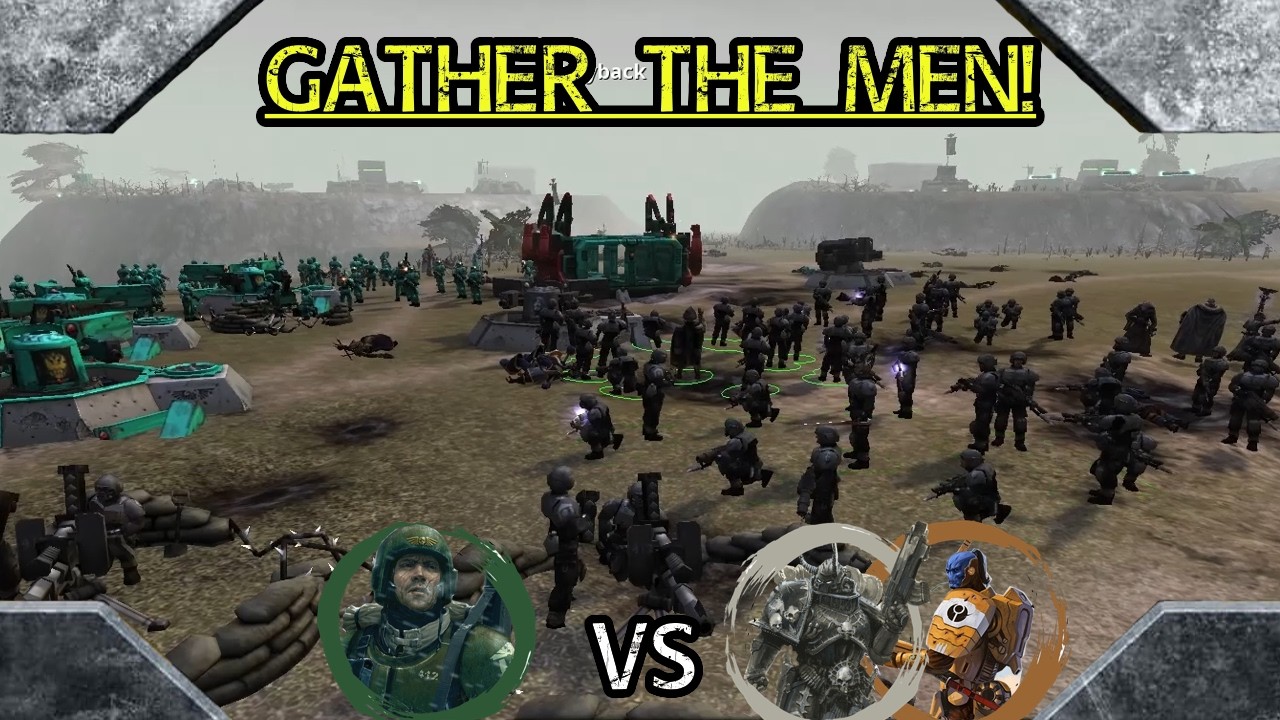 Dawn of War DE Soulstorm: 2 vs 2 Imperial Guard vs Chaos Space Marines ...