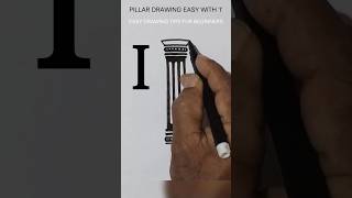 Incredible 'I' Pillar Art! #easydrawingtutorial #mohantanurart #short