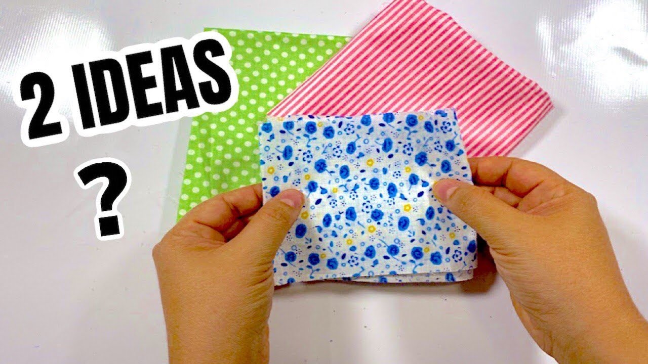 RETAZOS DE TELA - 2 IDEAS INCREÍBLES PARA HACER Y DECORAR 