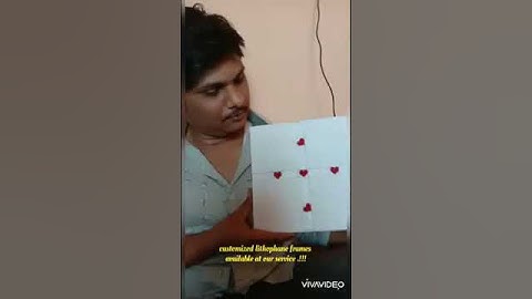 Customized colour Lithophane frame.!