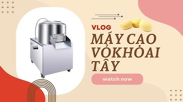 Máy cạo vỏ khoai tây công nghiệp - Đáp ứng nhu cầu chế biến lớn