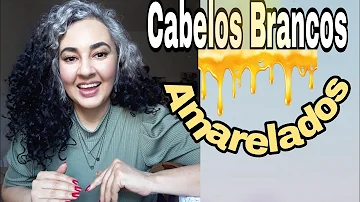 Porque o cabelo branco fica amarelo?