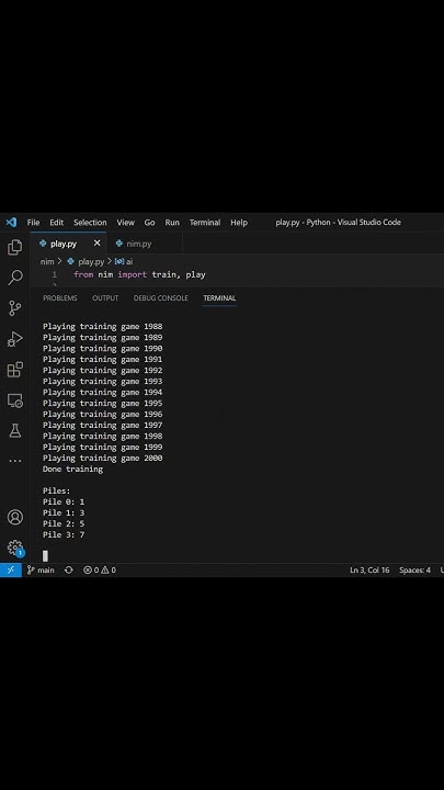 NIM game with AI!!!! - YouTube