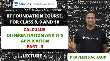 L8: Calculus: Differentiation and it