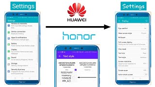 How to Change FONTS STYLE in HUAWEI Phones | Honor-9 Lite,6X,7X,P20 Lite screenshot 3