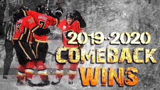 Calgary Flames Comeback Wins - 2019/2020 Season