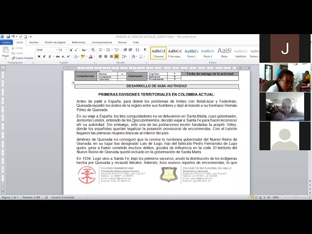 14/09/2020 Sociales 5-1 Divisiones territoriales semana 30