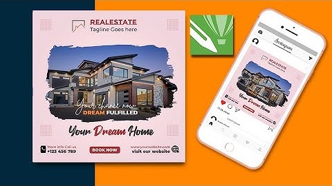 Real estate house social media post | CorelDraw Tutorial