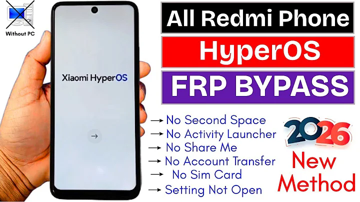 All Redmi Phone FRP Bypass 2026 | No PC Need | No Second Space | No Activity Launcher | No Share Me