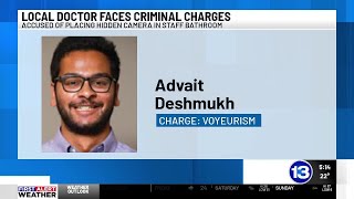Local doctor accused of placing cameras in hospital bathroom facing more than a dozen charges