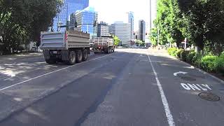 Dump Truck and Pup runs red light on Dexter and Denny Way