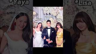 LISA TAKES A PHOTO WITH YAYA URASSAYA AND NADECH 🧐 #lisa #yayaurassaya #nadechyaya #trending
