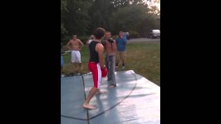 Chase the big ass dude vs. Michael. 12 gloves.