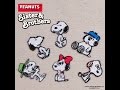 スヌーピーミニワッペン　Sisters&Brothers　ワッペンシール両用