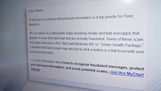 Beware: Scammers pretending to be from MyChart asking for personal information