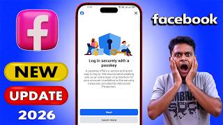 Log In Securely With A Passkey | Facebook New Update Passkey Feature