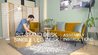 Single leg desk - Worktrainer assembly instructions