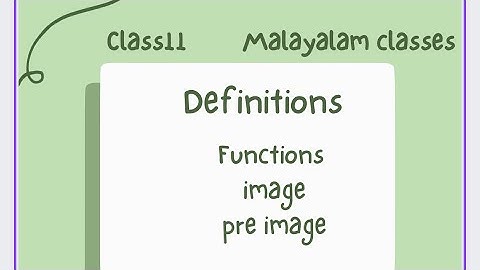|CLASS 11| |FUNCTIONS| |DEFINITION| |IMAGE| |PRE IMAGE|| |#@Mathswithshimna|