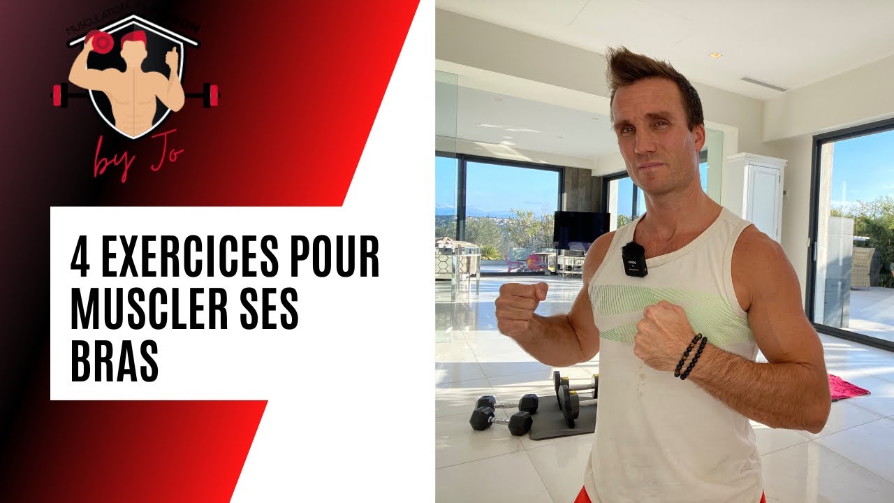 4 exercices pour MUSCLER SES BRAS - Avec Haltères et Chaise - Jonathan