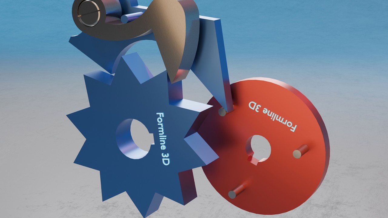 #063 Jumping Star Wheel – 507 Mechanical Movements 3D Animation