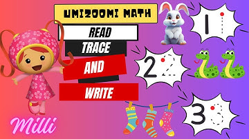 UMIZOOMI MATHS: Read And Write|Easy Ways To Teach About Numbers|Tracing| Counting 1 to 3 | EYFS-2|15