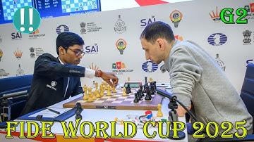 QUEEN SAC!! Praggnanandhaa (2771) vs Robert Hovhannisyan (2633) || World Cup 2025 - R3 - G2