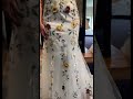 S a h a r a 🤍 we are so in love with these floral details! #weddingdress #floralweddingdress