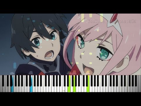 Darling In The FranXX OP KISS OF DEATH Mika Nakashima X Hyde Synthesia Piano Tutorial