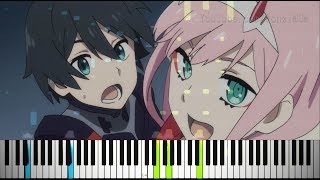 [Darling in the FranXX OP] "KISS OF DEATH" - Mika Nakashima x Hyde (Synthesia Piano Tutorial) chords