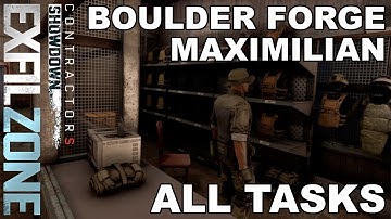 RadFox University: Boulder Forge Complete Guide. All 30 Tasks for Maximilian. | Showdown Exfil Zone
