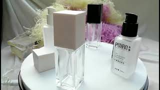 Boyu Packaging 30ml Custom Foundation Makeup Liquid Transparent Glass Bottles