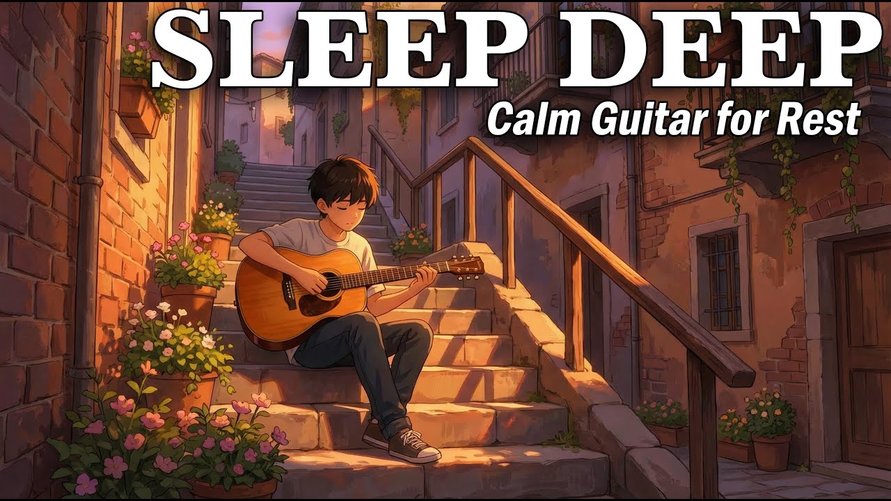 Fall Asleep Fast with Gentle Acoustic Guitar — Deep Sleep Music (1+ Hour)