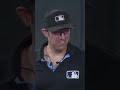 Umpire leaps into the air to avoid the baseball