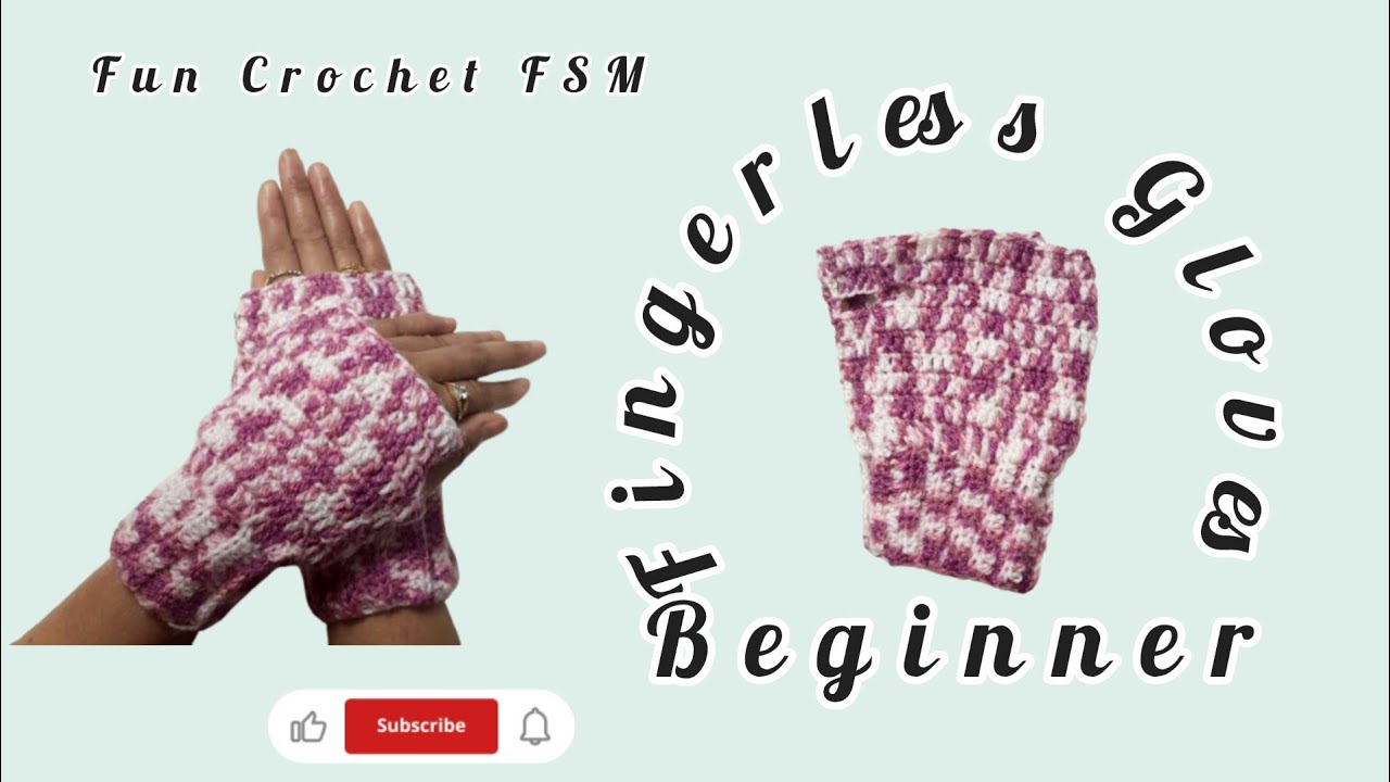 💯 😍 🧶Easy Fingerless Gloves Amazing Crochet For Beginner's Friendly ...