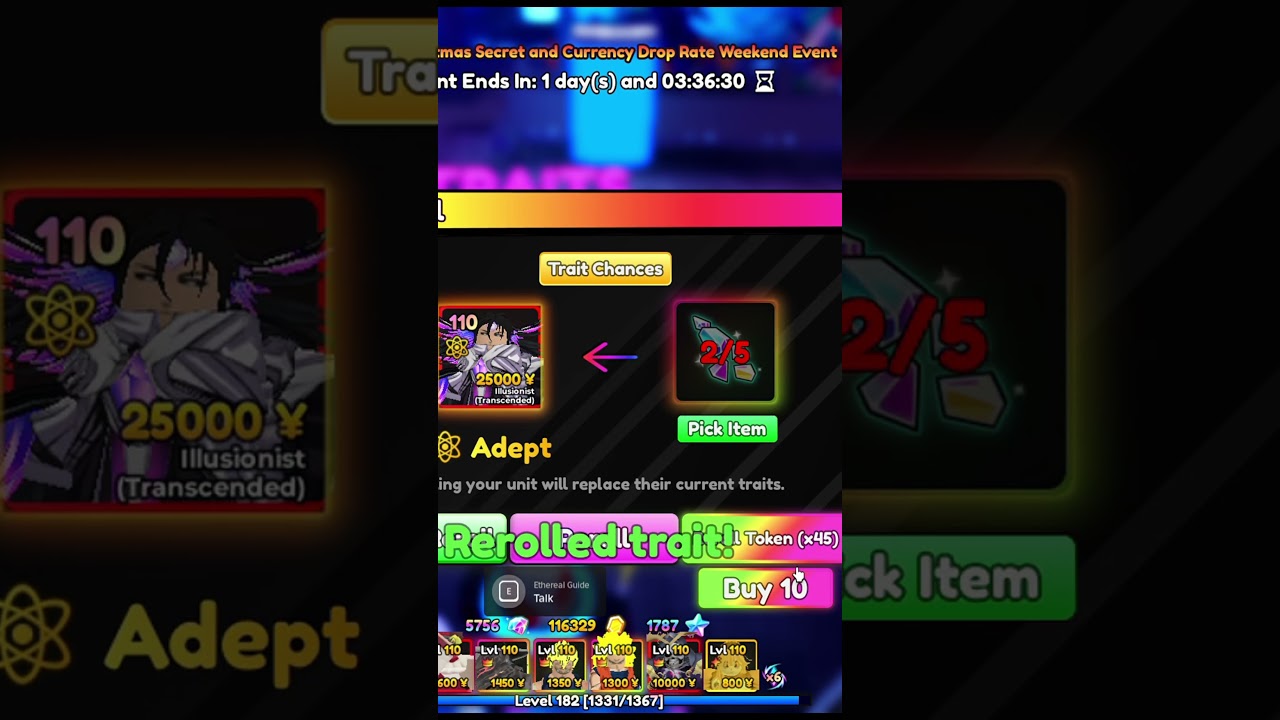 ROLLING FOR UNIQUE AIZEN IN ANIME ADVENTURES 