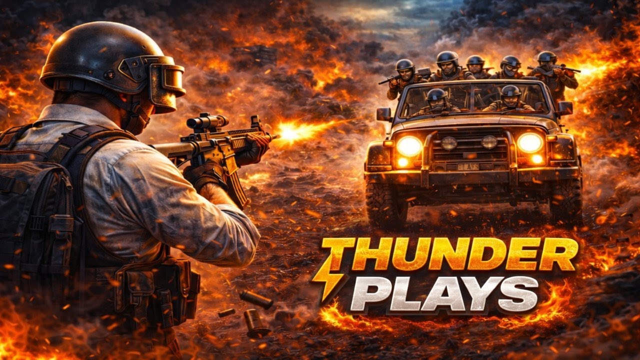 “ONE MAN vs SQUAD 🔥 BGMI LIVE | THUNDER PLAYS” 