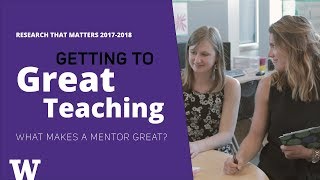 Research That Matters: What Makes a Mentor Great?